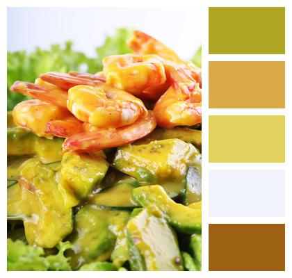 Vegetable Prawn Salad Avocado Shrimp Salad Vegetable Salad Image